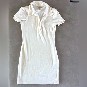 White Terry Cloth Dress
